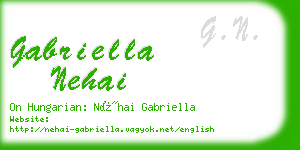 gabriella nehai business card